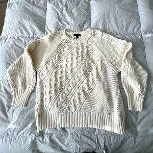 J. Crew cable knit sweater